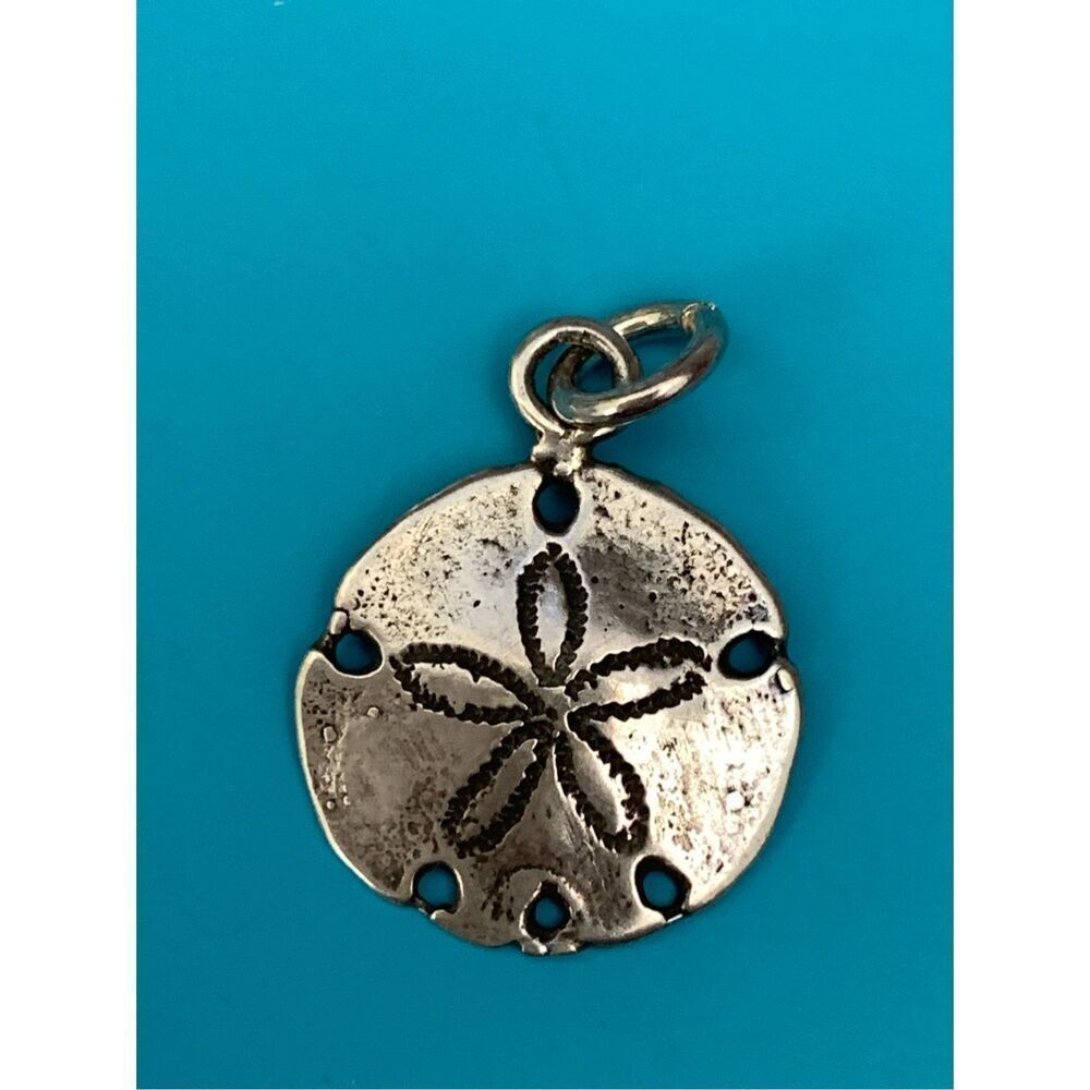 Sand Dollar Sterling Silver Jewelry Charm #beach #sea shells